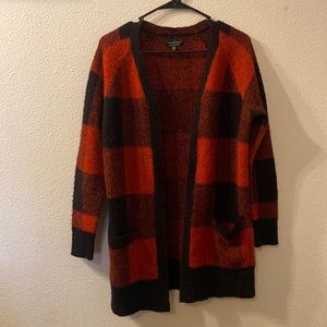 Lucky Brand Buffalo plaid cardigan size XS